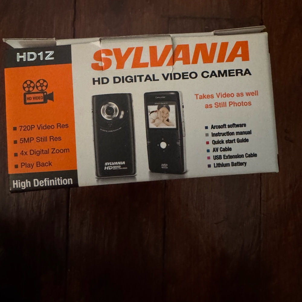 Sylvania Black HD Digital Video Camera